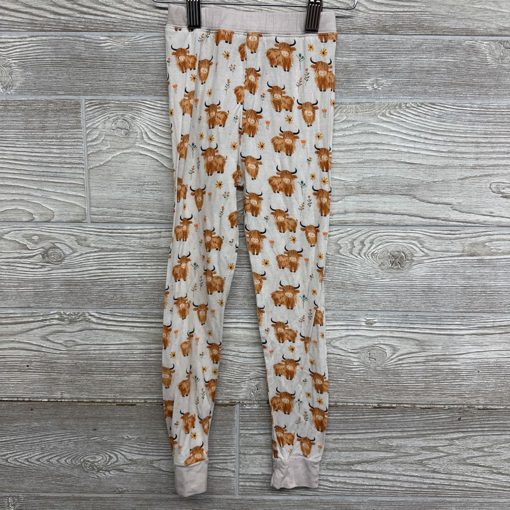 2 Pc LS Bamboo PJs Cows Flowers 4T