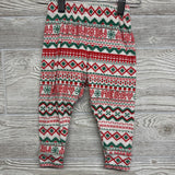 2 Pc LS Cozy PJs Nordic Merry Snowflakes 18M