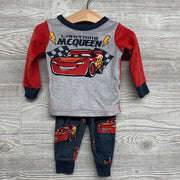 2 Pc LS PJs Lightning McQueen 12M