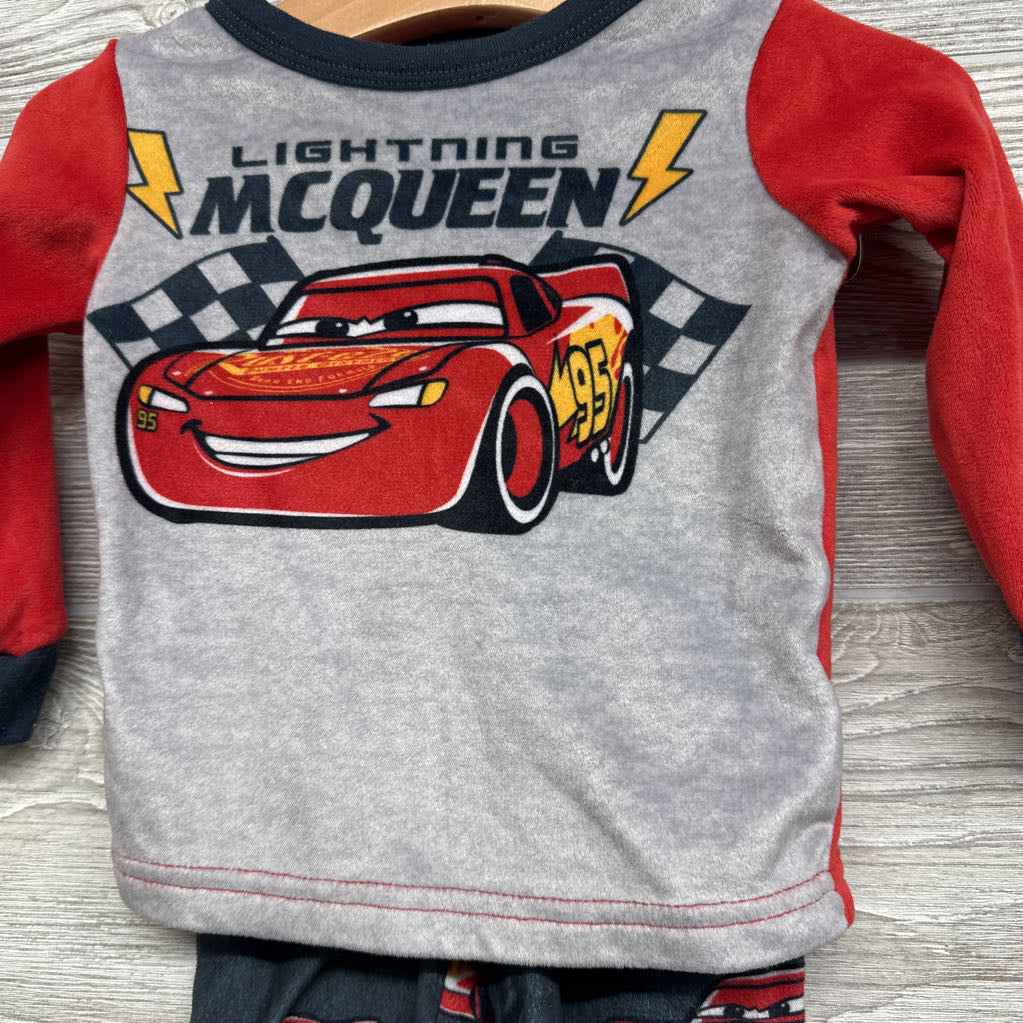 2 Pc LS PJs Lightning McQueen 12M