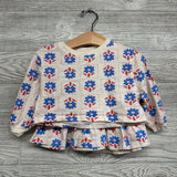 LS Shirt & Skirt Flowers 18-24M