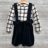 Velour Jumper & LS Plaid Shirt 4T