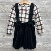 Velour Jumper & LS Plaid Shirt 4T