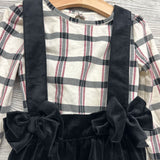 Velour Jumper & LS Plaid Shirt 4T
