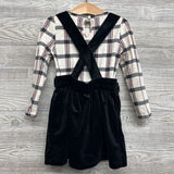 Velour Jumper & LS Plaid Shirt 4T