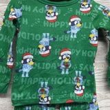 2 Pc LS PJs Happy Holidays 2T