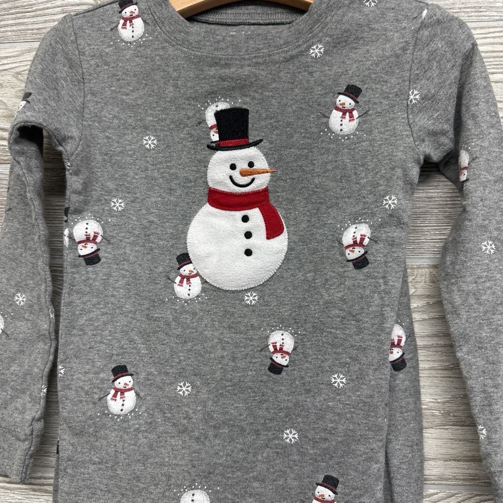 2 Pc LS PJs Snowmen Snowflakes 4T