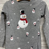 2 Pc LS PJs Snowmen Snowflakes 4T
