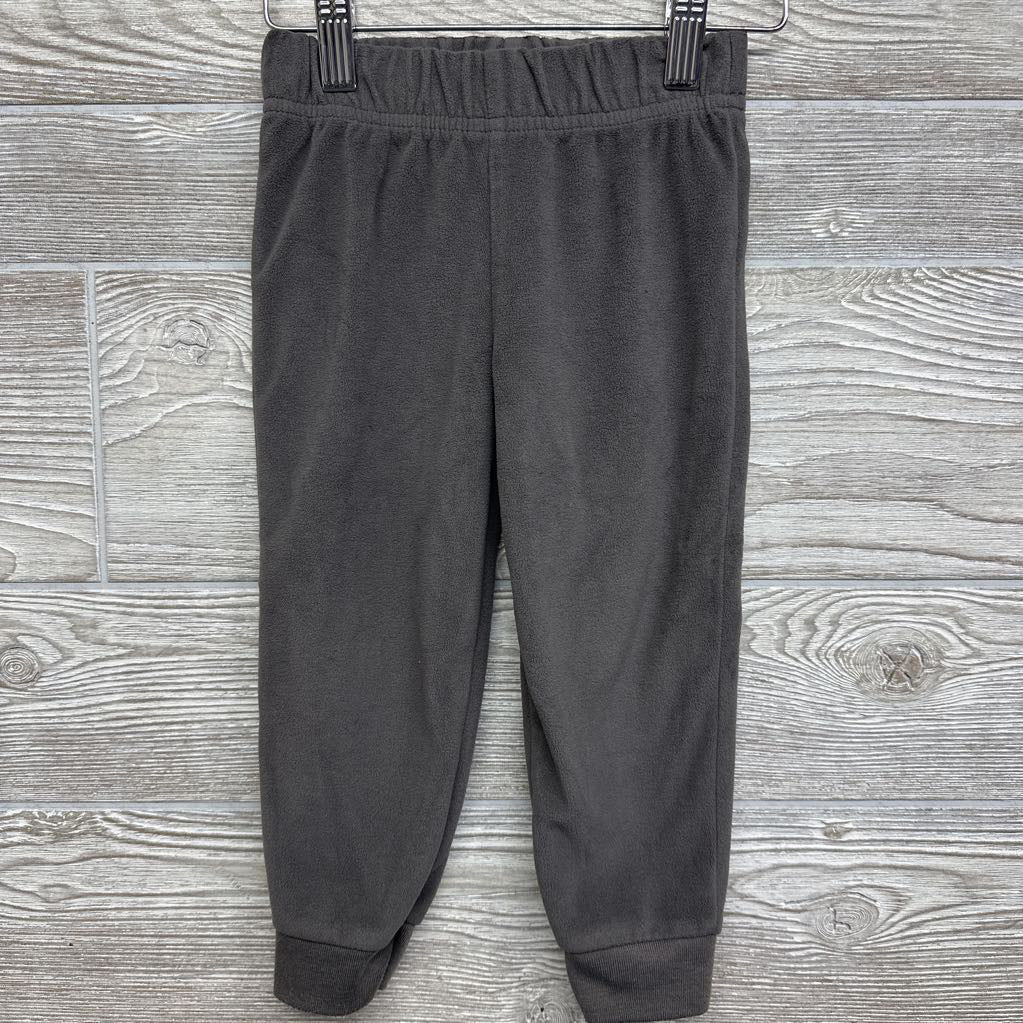 Fleece Henley Pullover Stripes & Joggers 2T