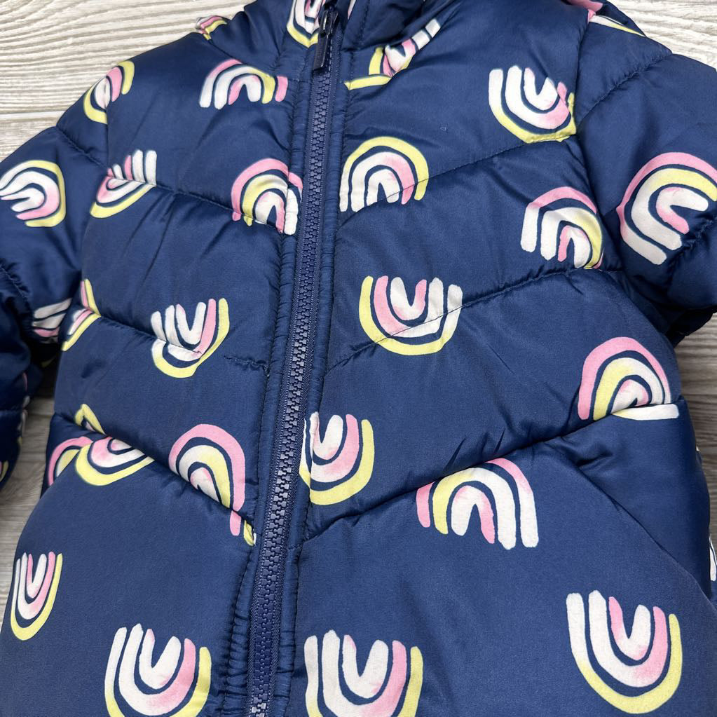Puffer Coat Rainbows 3t