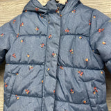 Puffer Coat Flowers 3t