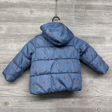 Puffer Coat Flowers 3t
