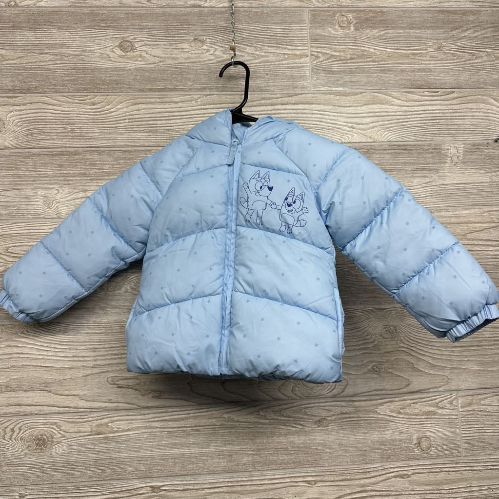 Puffer Winter Coat Flowers 3t
