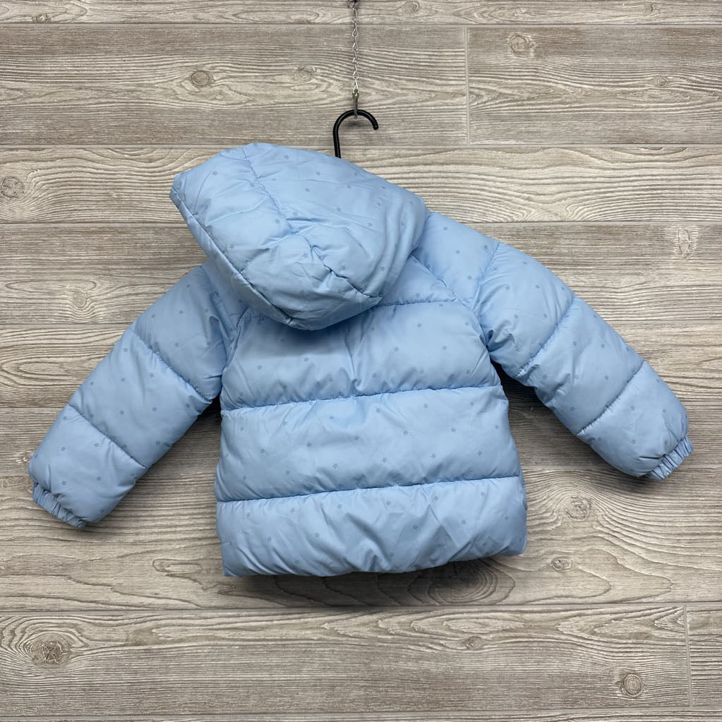 Puffer Winter Coat Flowers 3t