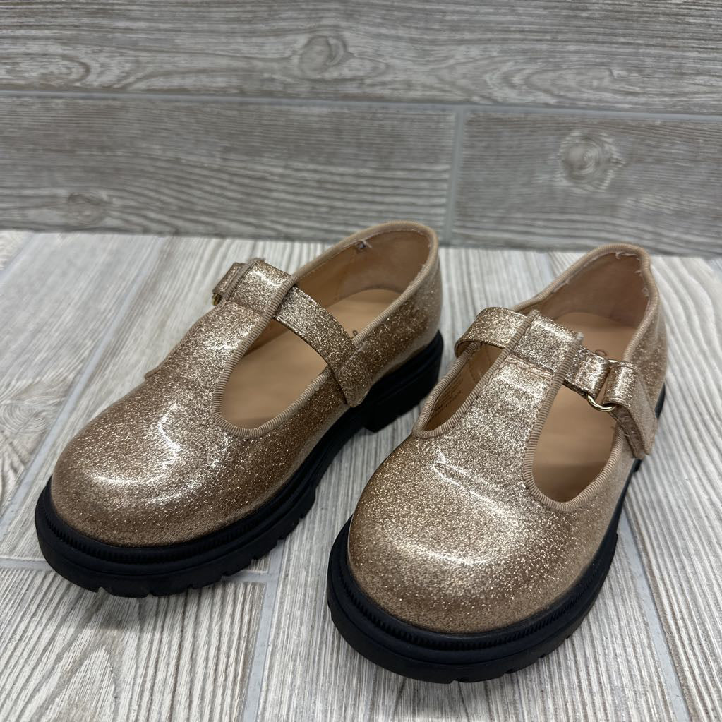 Wendi Glitter T Strap Mary Jane Shoes 10c
