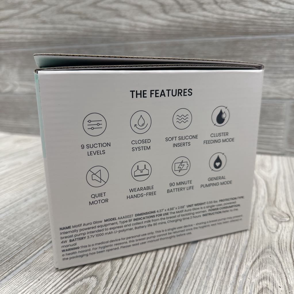 NEW Aura Glow Wearable Breast Pump
