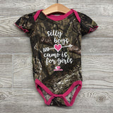 Bodysuit Silly Boys Camo Is For Girls 18M