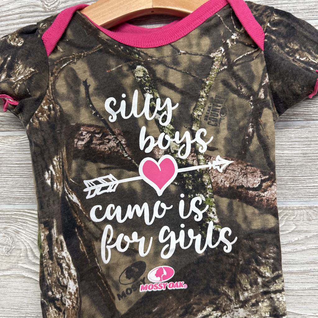 Bodysuit Silly Boys Camo Is For Girls 18M