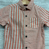 Button Up SS Shirt Stripes 2t