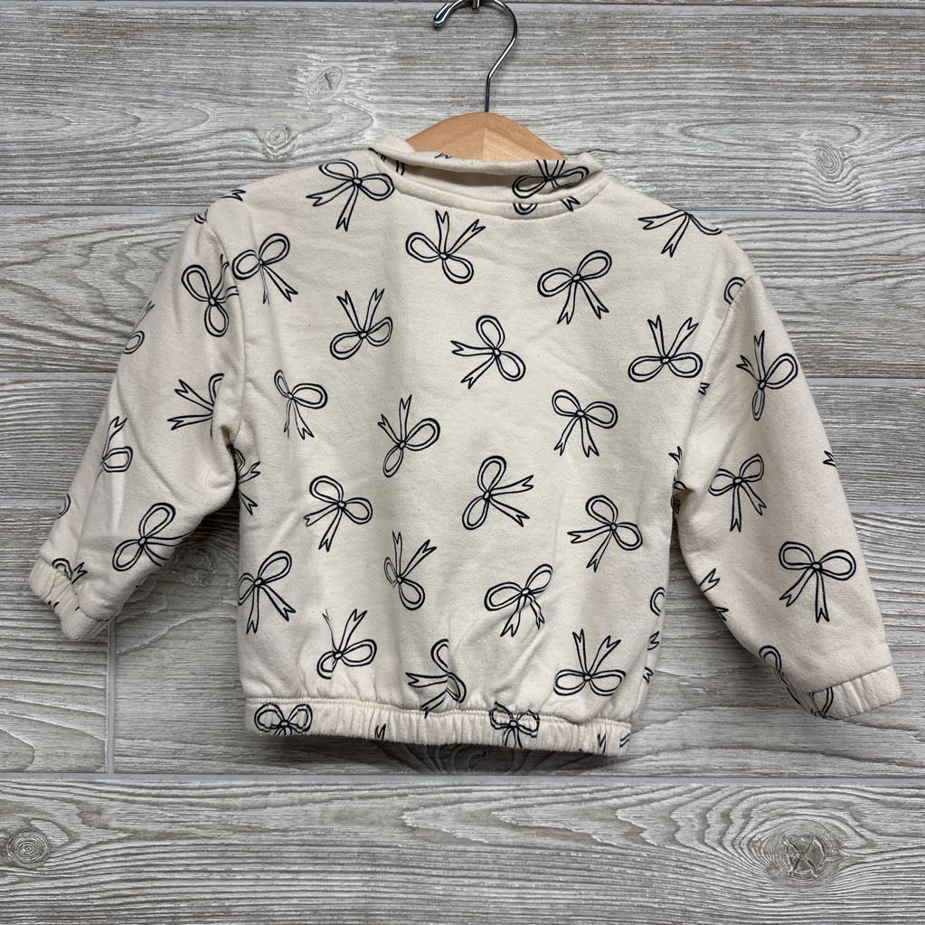 1/4 Zip Pullover Bows 18M