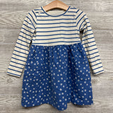 Fit & Flare Pocket Dress Stripes & Flowers 3t