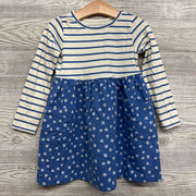 Fit & Flare Pocket Dress Stripes & Flowers 3t