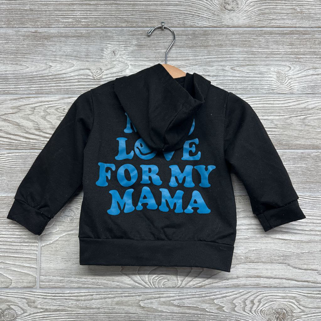 Hoodie Mad Love For My Mama 9-12M