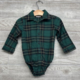 Plaid Button Up Dress Shirt 12-18M