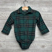 Plaid Button Up Dress Shirt 12-18M
