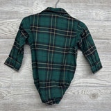 Plaid Button Up Dress Shirt 12-18M