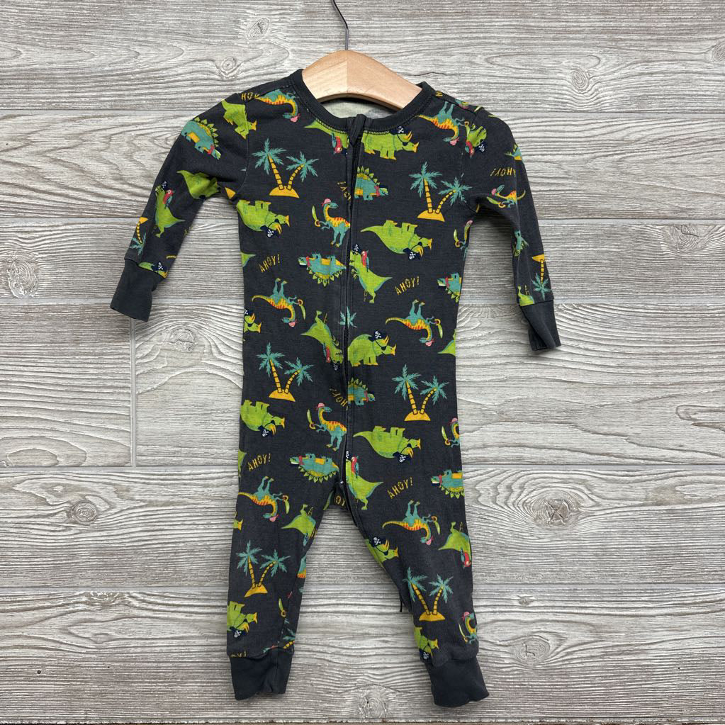 Footless Sleeper Dinosaur & Palm Trees 12-18M
