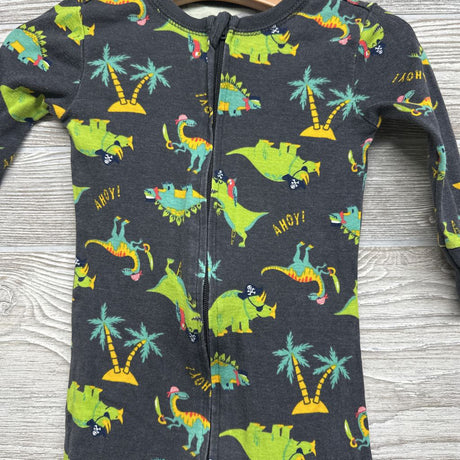 Footless Sleeper Dinosaur & Palm Trees 12-18M