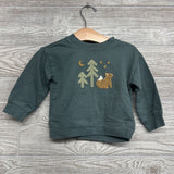 French Terry Sweatshirt Fox & Trees 12M