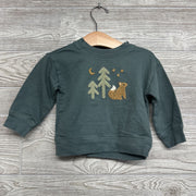 French Terry Sweatshirt Fox & Trees 12M