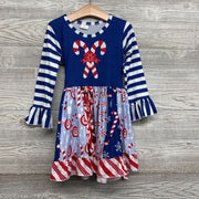 LS Dress Candy Canes 4t
