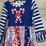 LS Dress Candy Canes 4t