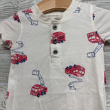 Henley Bodysuit Fire Trucks 9M