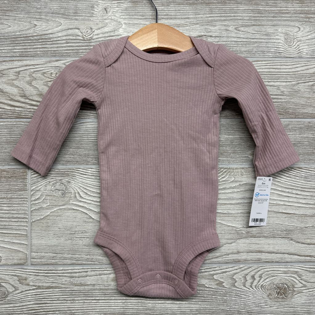 NEW LS Ribbed Bodysuit 6M