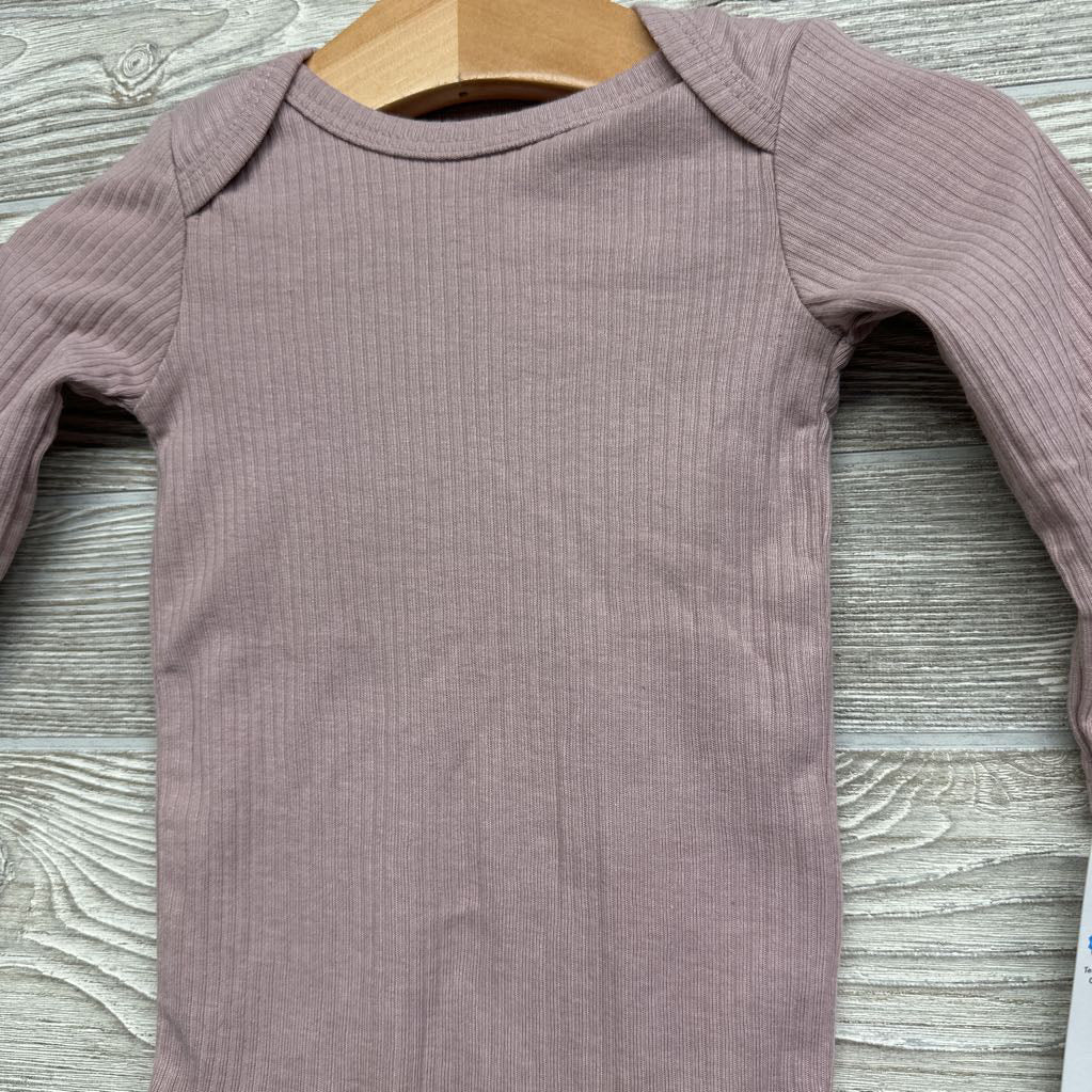 NEW LS Ribbed Bodysuit 6M
