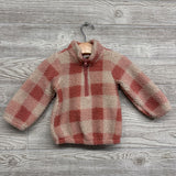 1/4 Zip Sherpa Pullover Gingham 18M