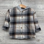 Plaid Button Up Shirt W/ Hood 18M