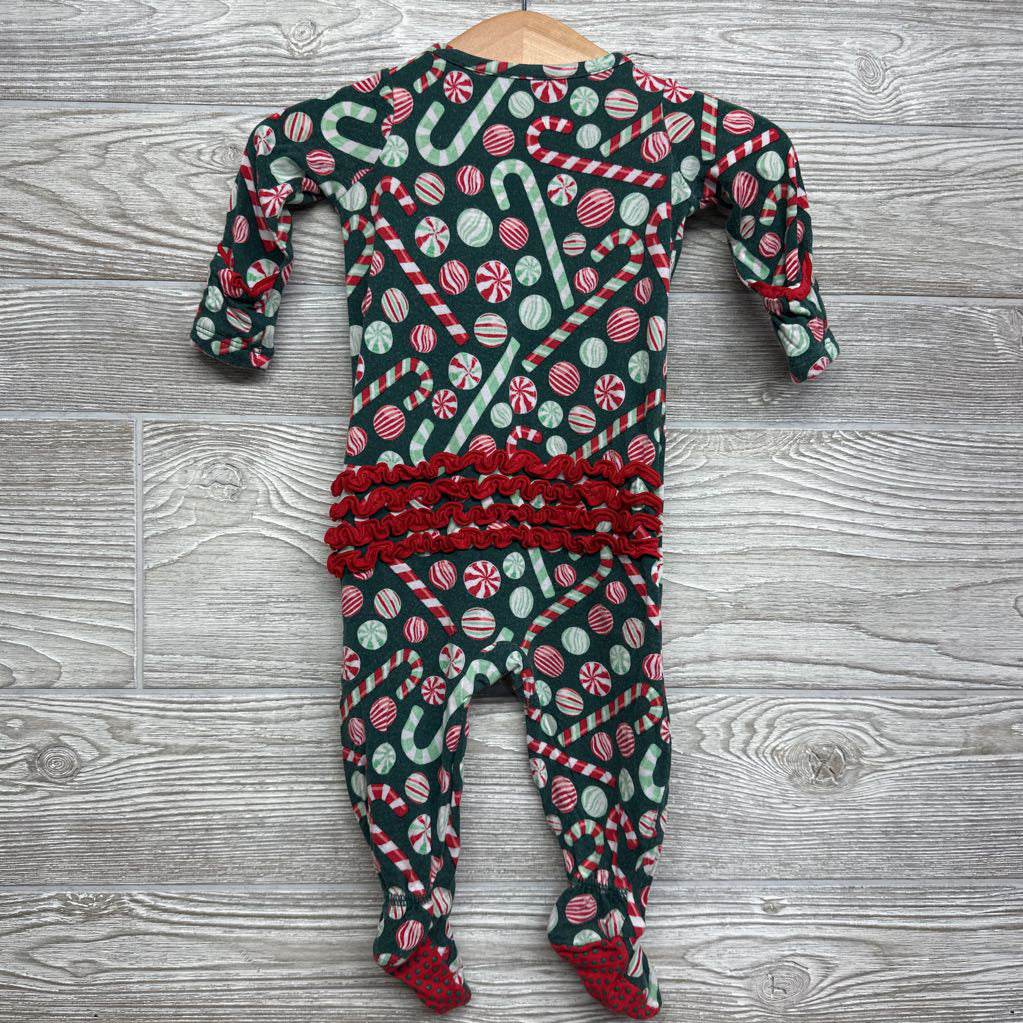 Bamboo Sleeper Ruffles Candy Canes* 0-3M