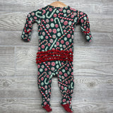 Bamboo Sleeper Ruffles Candy Canes* 0-3M