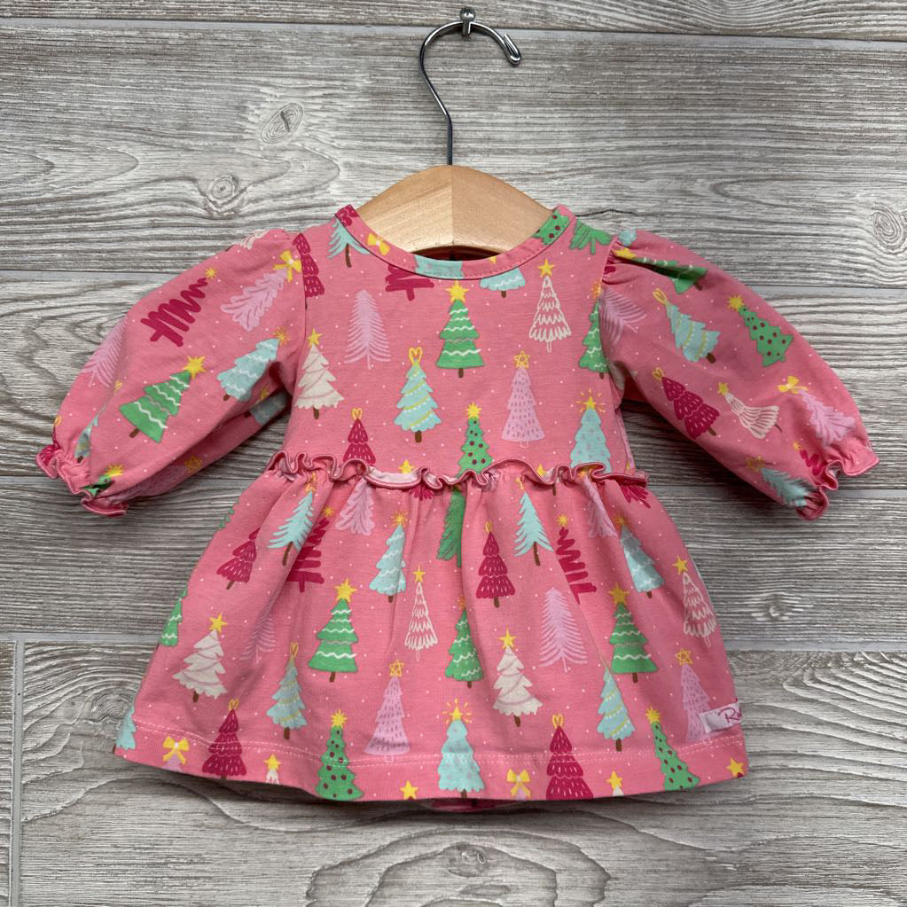 LS Dress Christmas Trees 0-3M