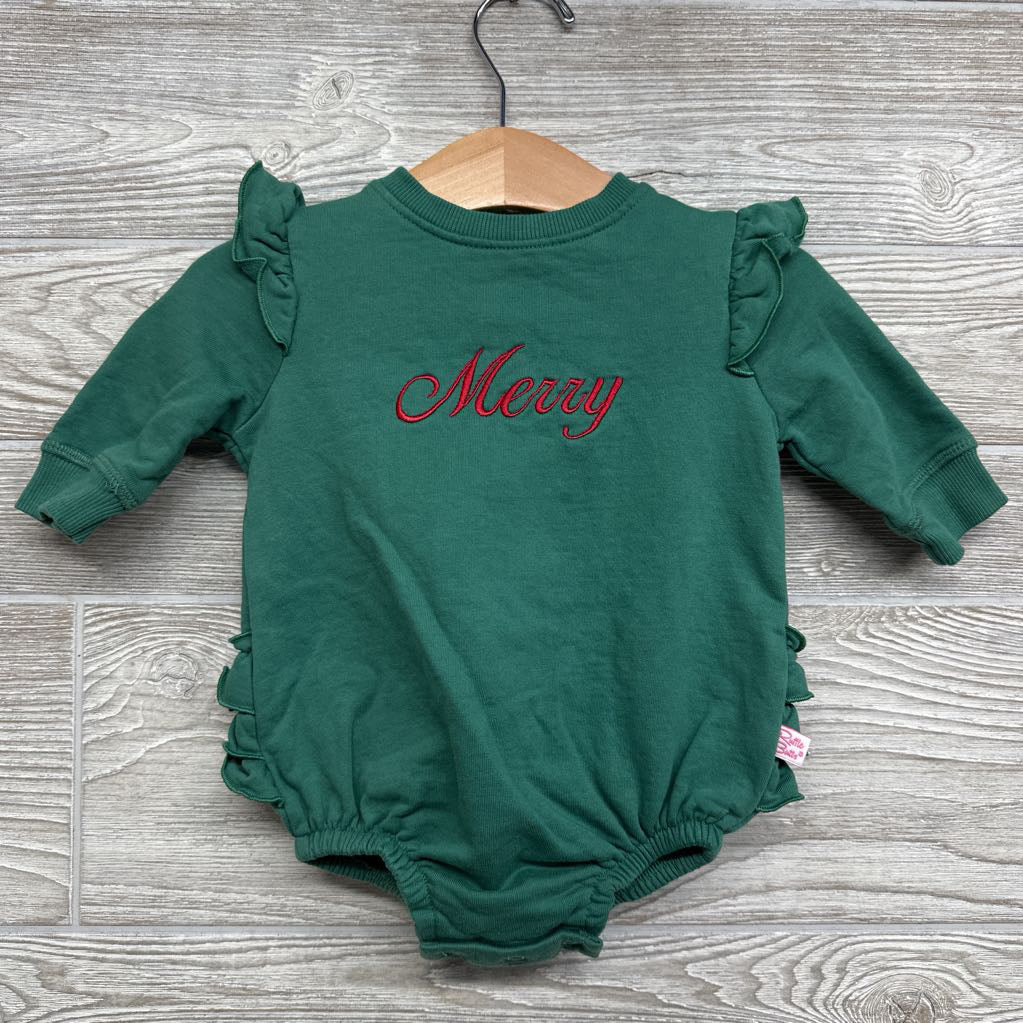 Crewneck Bodysuit Ruffles Merry 3-6M