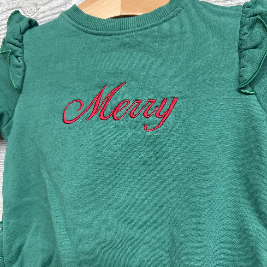Crewneck Bodysuit Ruffles Merry 3-6M