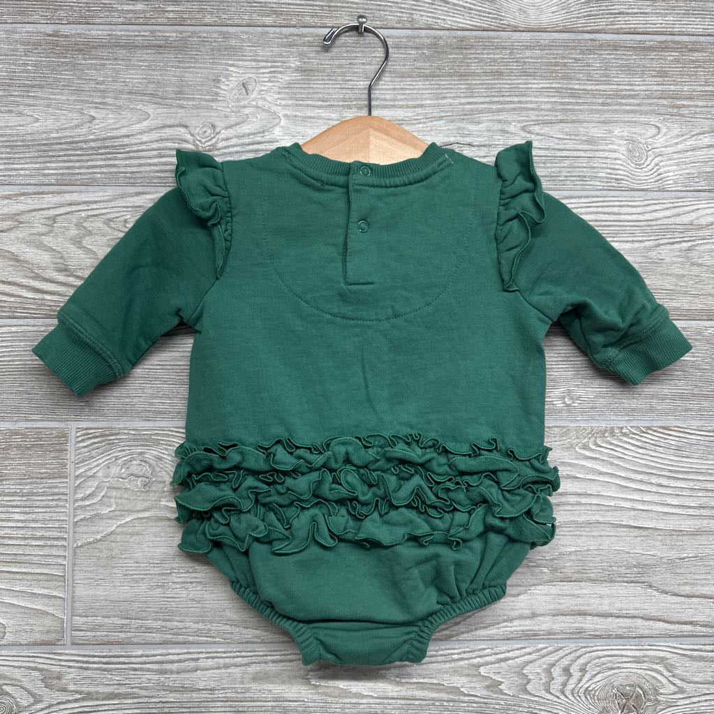 Crewneck Bodysuit Ruffles Merry 3-6M