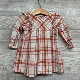 Plaid LS Dress 18-24M