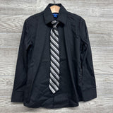 Button Up Dress Shirt W/ Tie Stripes 6