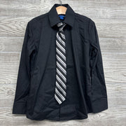 Button Up Dress Shirt W/ Tie Stripes 6